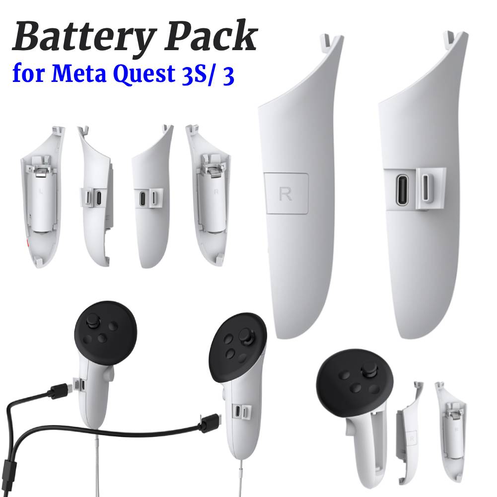 Vr Headset Pc - Coque de batterie rechargeable, poignées de
