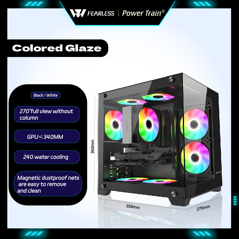 Pc Gaming Liquid - Boîtier PC Gaming MATX/ITX Power Train