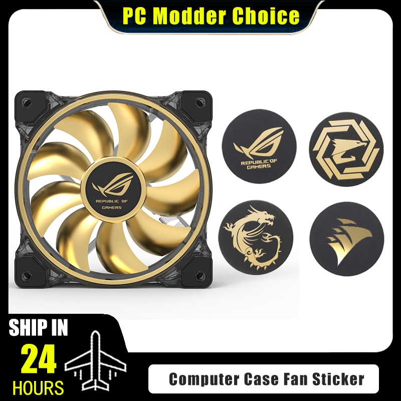 Pc Gaming Lounge - Autocollant de Logo de ventilateur de