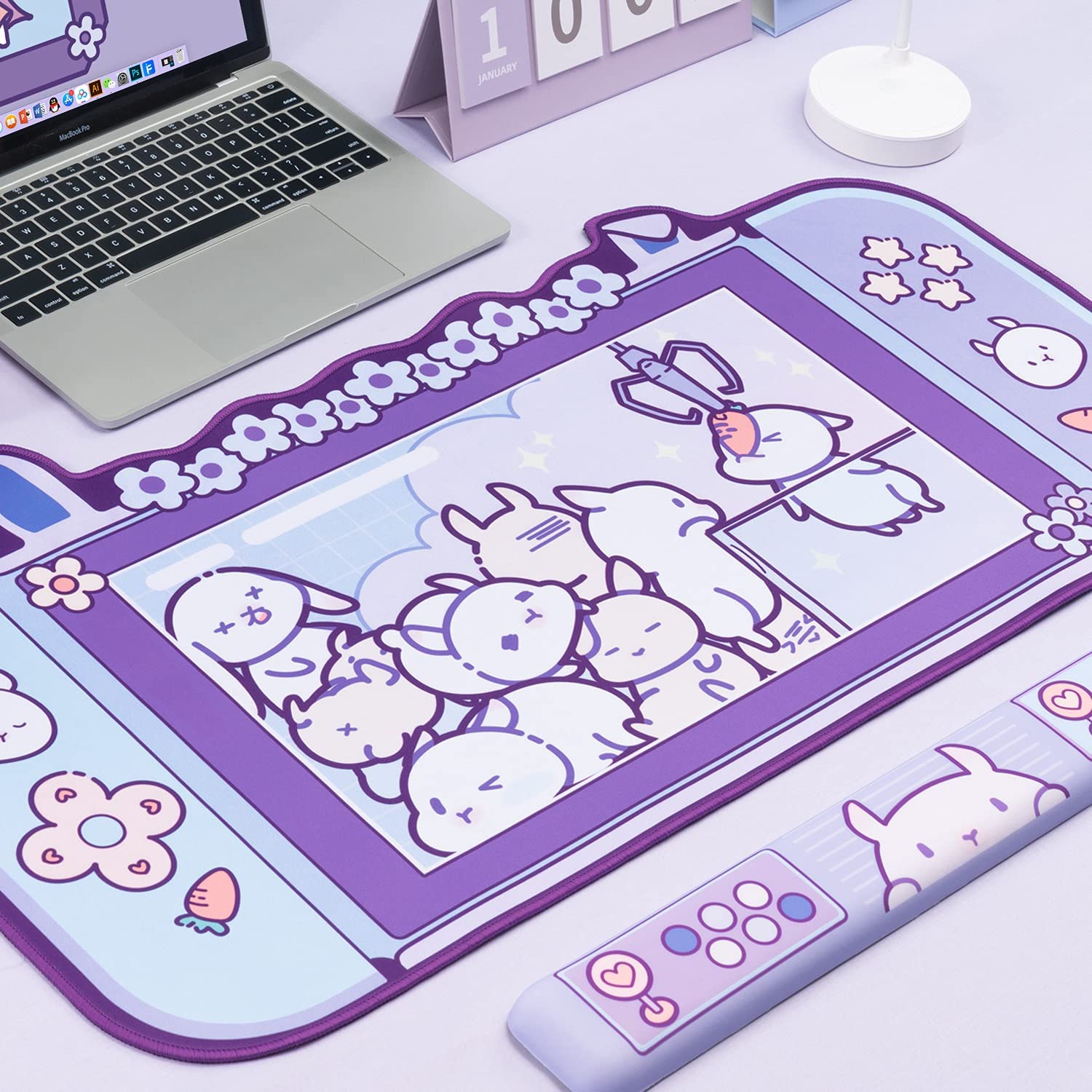 Grand tapis de souris de jeu K - Pc Gaming Pink avis et prix