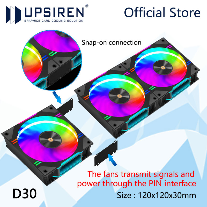 UPSIREN D30 120X120X30mm venti - Pc Water Cooling avis et prix