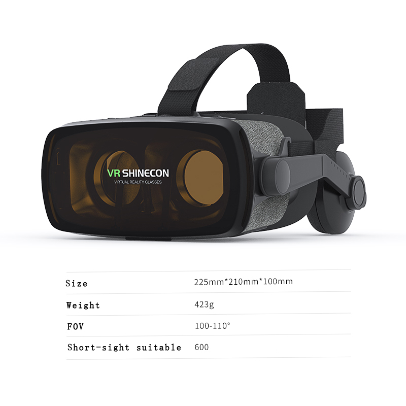 VR Shinecon Casque Viar 3D lun - Vr Headset Pc avis et prix