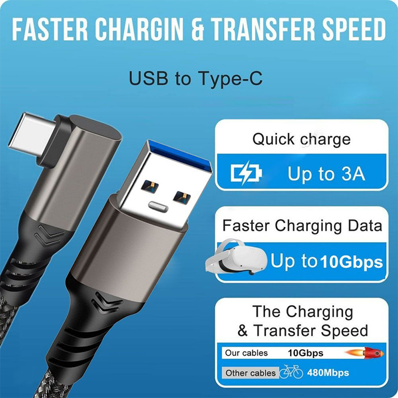 Câble USB 3.2 Gen 2 coudé 10Gb - Vr Headset Pc avis et prix